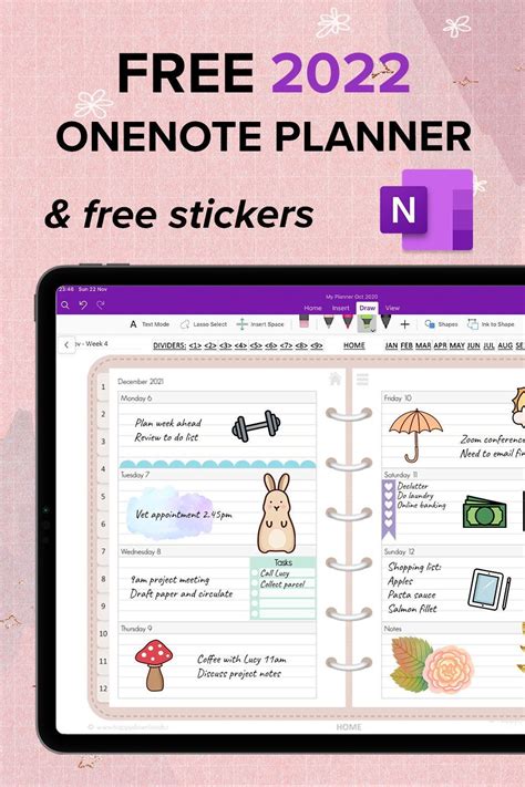 Import into GoodNotes. . Free digital planner for onenote 2022